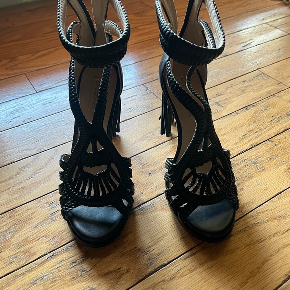 BCBG Paris Shoes - BCBG Paris Black Strappy Heels